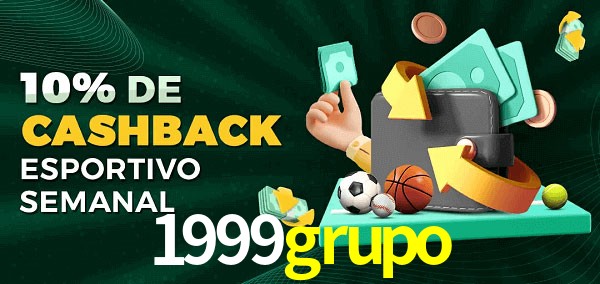 10% de bônus de cashback na 1999grupo